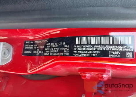 2019 Jeep Renegade Latitude Fwd z USA, uszkodzony, nr VIN ZACNJABB4KPJ90595